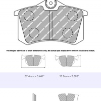 Ferodo Rear Brake Pad Set FCP1491 thumbnail