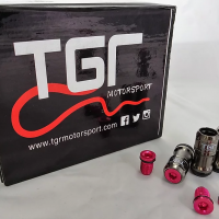 TGR Motorsport Gunmetal Wheel Nut Set - Multiple cap colours available thumbnail
