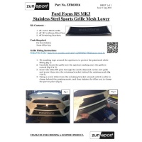 Zunsport Full Grille Set Ford Focus Mk3 RS thumbnail