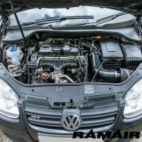 Ramair Air Filter & Heat Shield Induction Intake Kit – Performance Foam Air Filter & Heat Shield Induction Kit Audi, Seat & VW 1.9 & 2.0 TDI  MK5 and MK6 Golf, Leon, A3 JSK-120-BK thumbnail